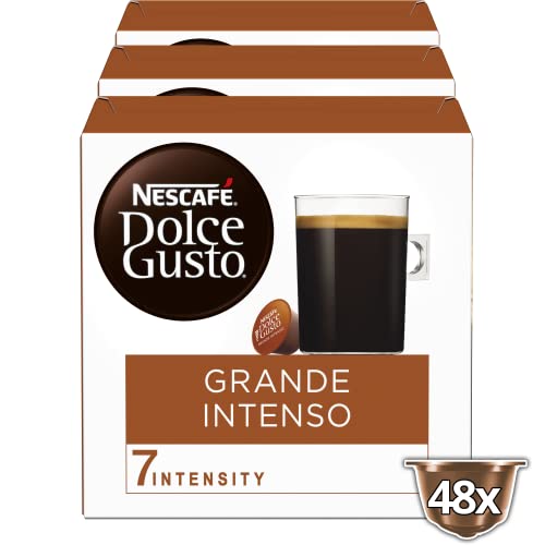 Nescafé Dolce Gusto Café GRANDE INTENSO - Pack de 3 x 16 cápsulas - Total: 48 Cápsulas