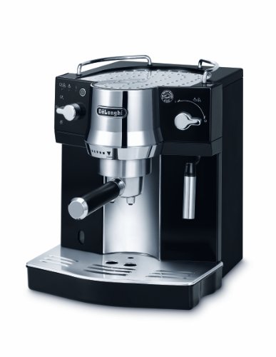 Delonghi EC 820.B Cafetera Espresso, 1450 W, 2 Cups, 44 Decibeles, Acero Inoxidable, Negro Brillante