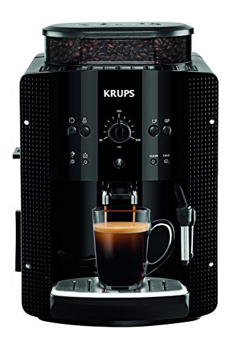 Krups YY8125FD - Máquina espresso, automática, de café molido, 1400 W, 1.6 L, negro